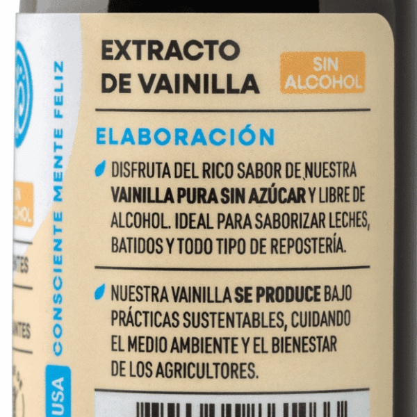 EXTRACTO DE VAINILLA SIN ALCOHOL 59 ML MANARE - Imagen 2